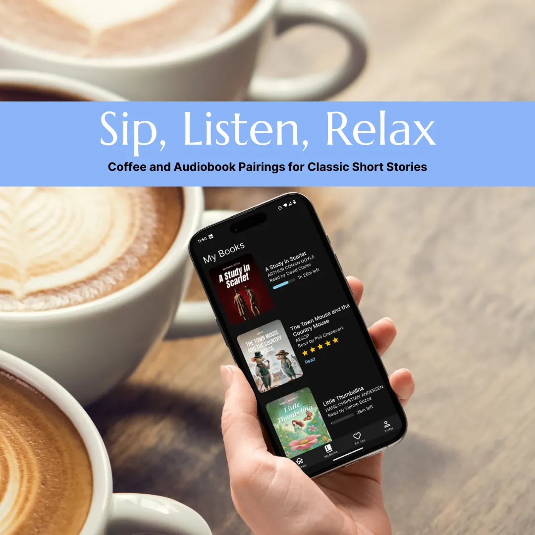 Classic audiobooks to read with coffee on National Coffee Day. Best audio books classics