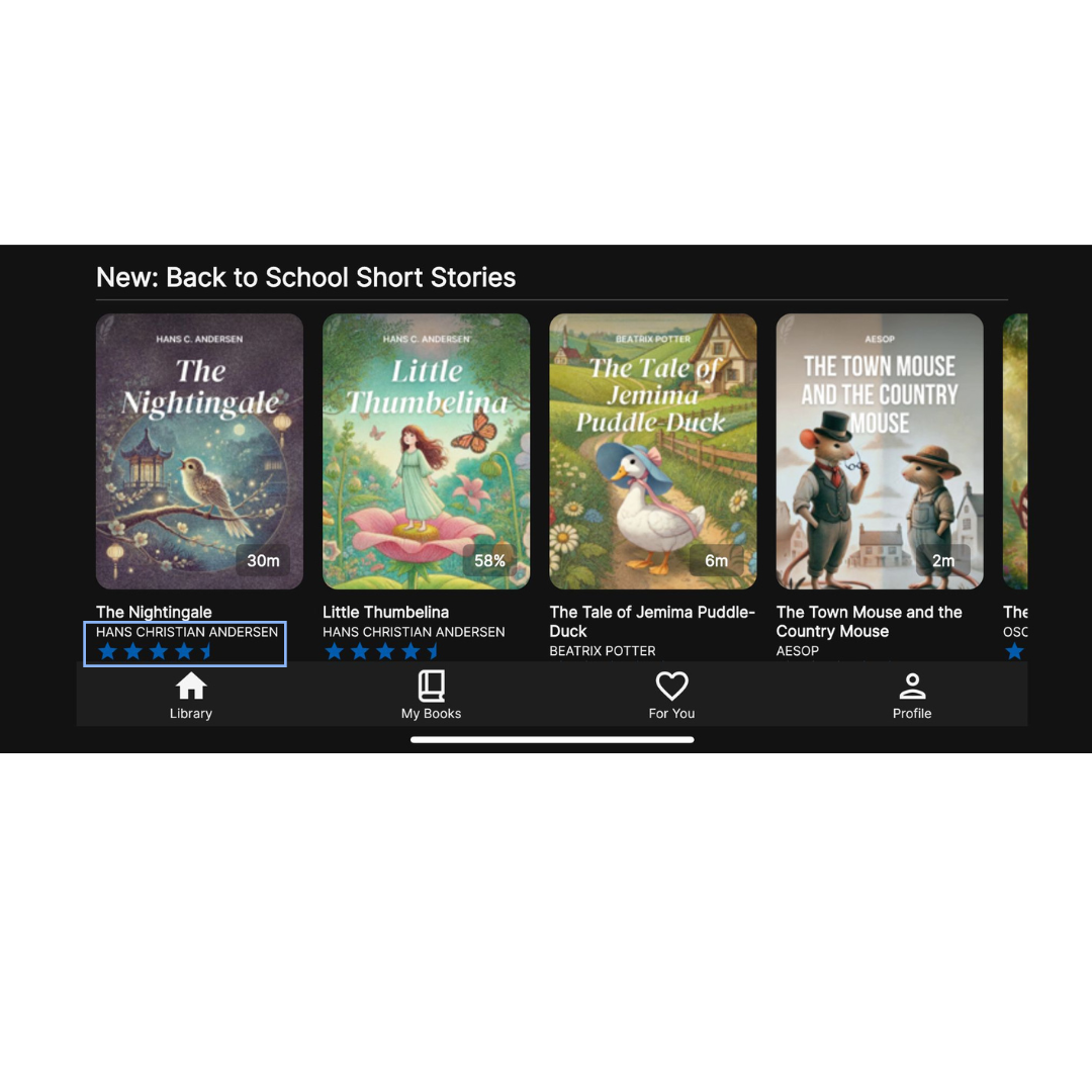 You can check the rating of the free audiobook in the Fabuly App