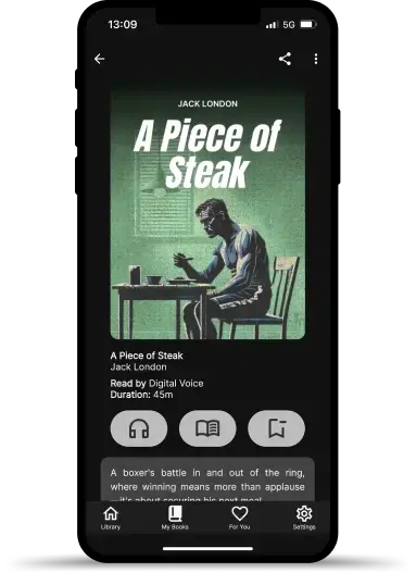 A screenshot of the Fabuly app, an app to listen to free classic audiobooks.