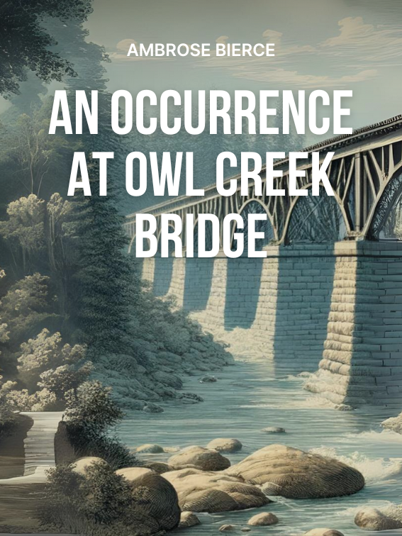 The cover of Ambrose Bierce's An Occurrence at Owl Creek Bridge designed by Fabuly: Free Classic books app