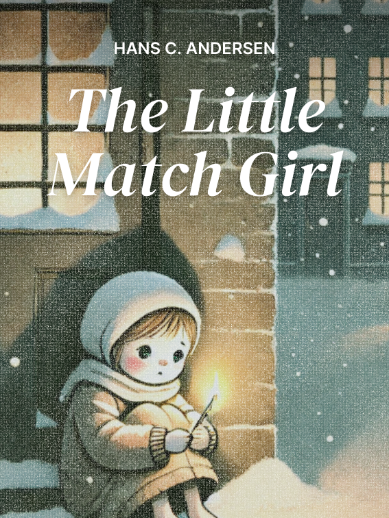 The cover of The Little Match Girl by Hans C. Anderson designed by Fabuly: A free Classic Audio books App