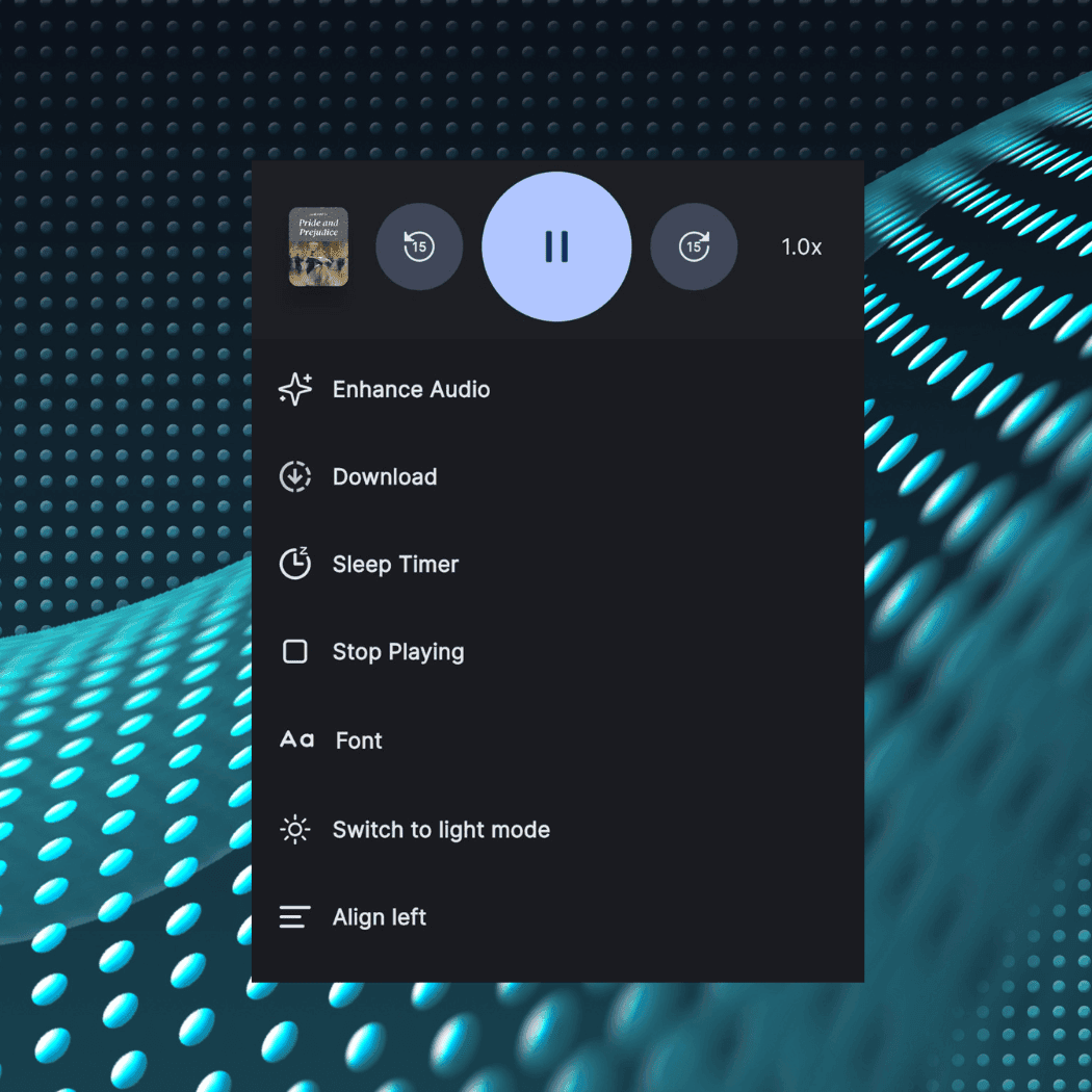 Playback Speed & Personalization